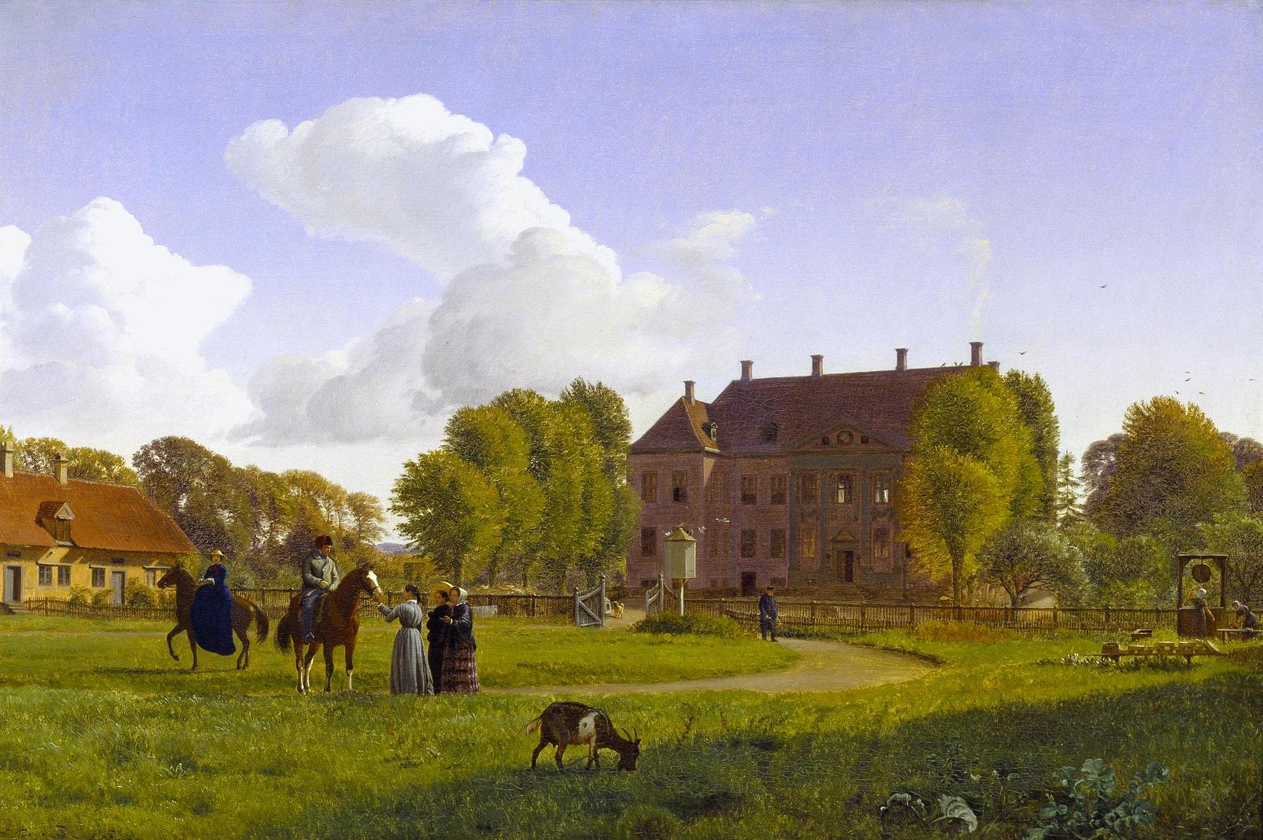 The Manor House Nysø on a Clear Autumn Day, B450