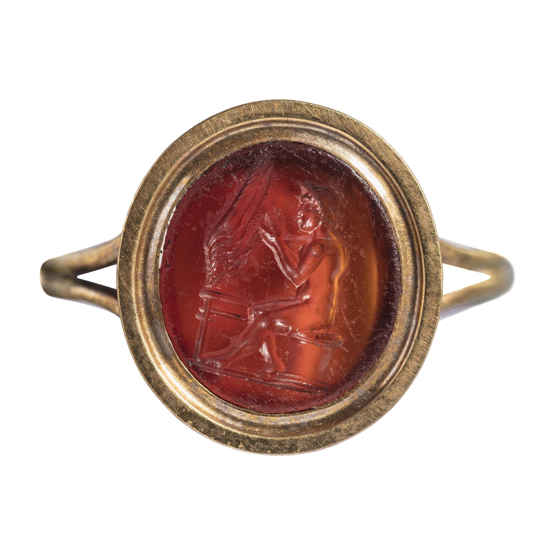 Daidalos der arbejder på en vinge, I874