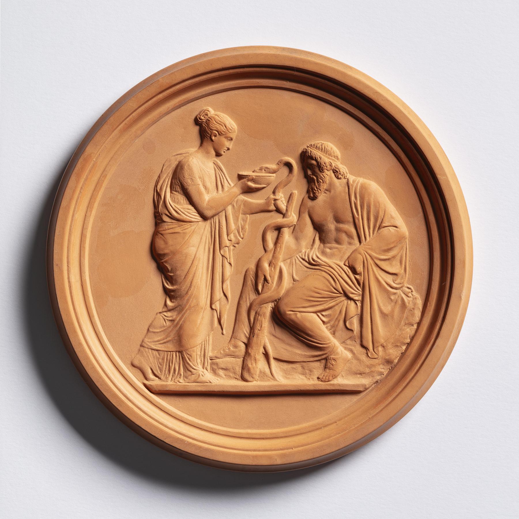 Hygieia giver Æskulaps slange næring, G382