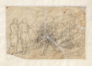 C102v Amor hos Bacchus og Ariadne. Begravelsesscene (?)