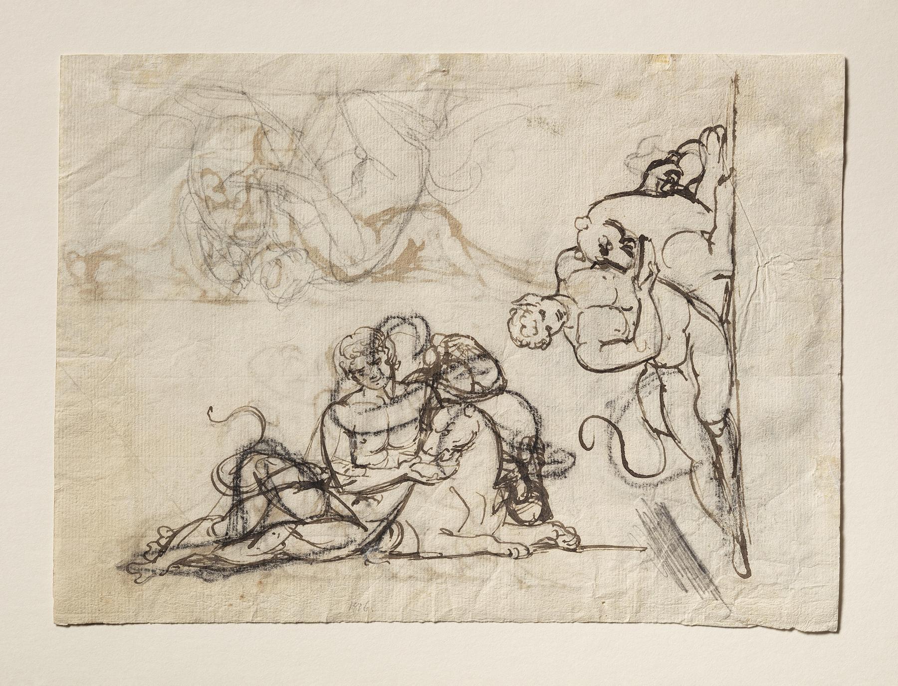Satyr Letting a Panther Drink from His Cup, C30v