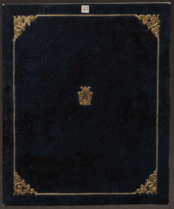 Cover with greeting card and poem, N349