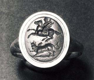 I863 Bellerofon på Pegasus i kamp mod kimæren