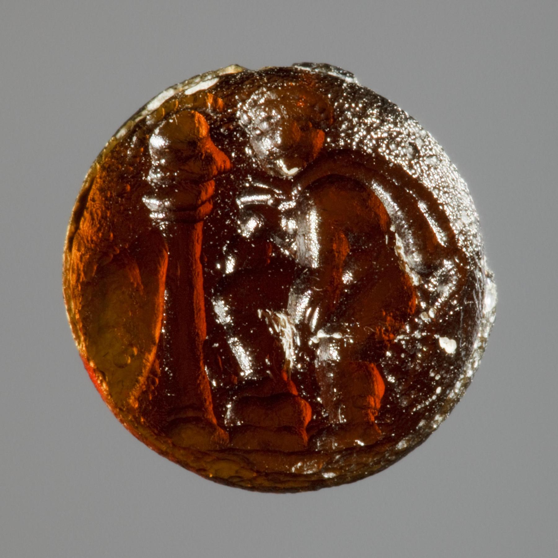 Kriger ved en søjle, I882