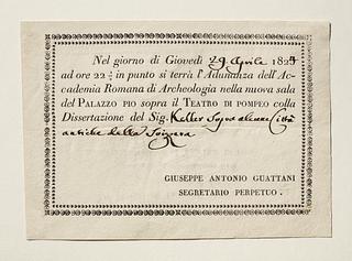 C122v Invitation from Giuseppe Antonio Guattàni