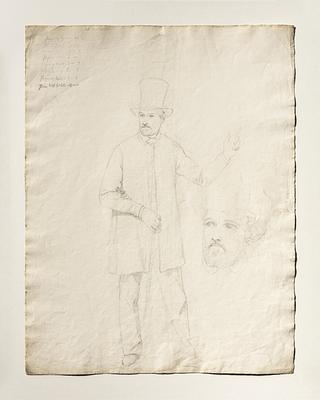 D1736r Jørgen Roed. Jørgen Roeds ansigt