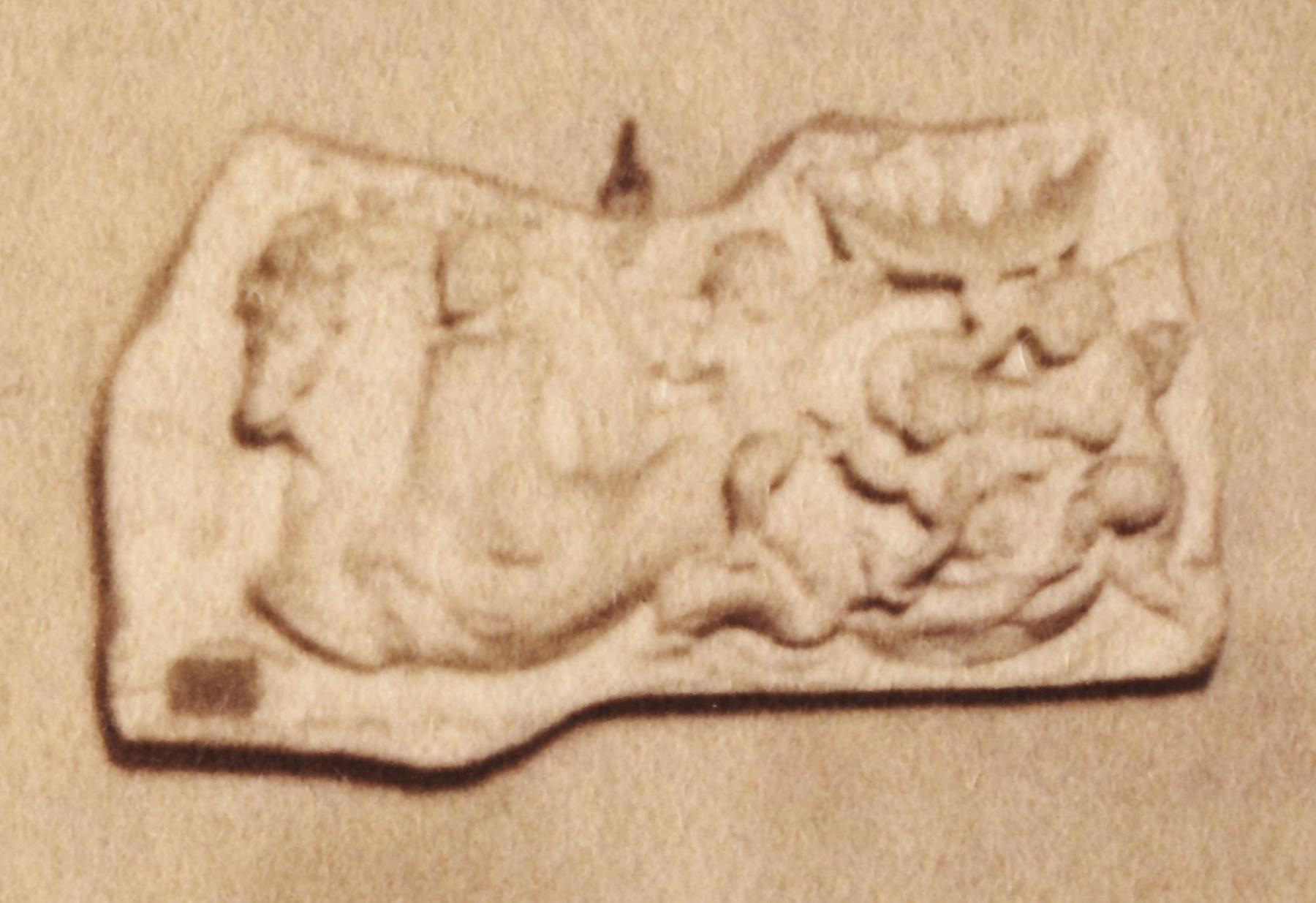 Nereid on a sea-horse and cupids, L307