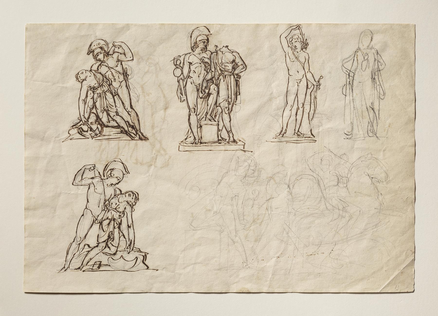 Hebe. Ganymede. Omphale. The Graces. Monument to Johann Philipp Bethmann Hollweg, C13v
