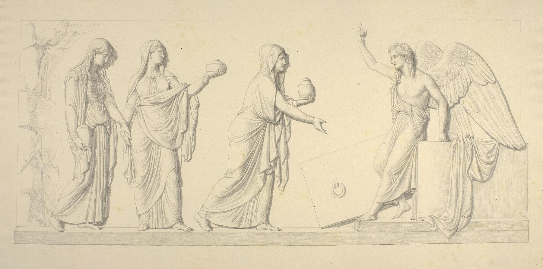 Kvinderne (De tre Mariaer) ved graven, D154