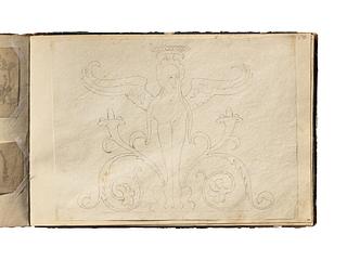 D1827,89 Ornament med harpyie