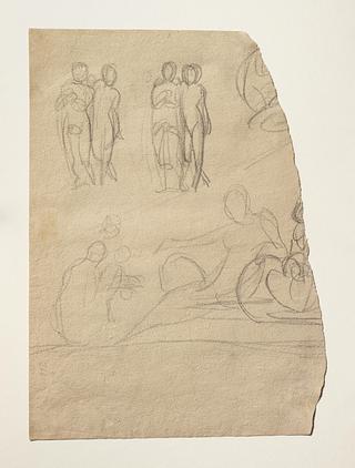 C266v Pediment composition. Cupid and Psyche (?)