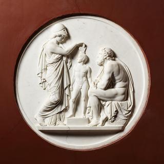 A323 Minerva Adds a Soul to the Human Being Created by Prometheus