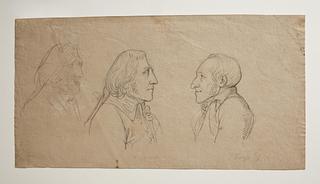 C79v Portrætter af Wilhelm von Humboldt og Georg Zoëga