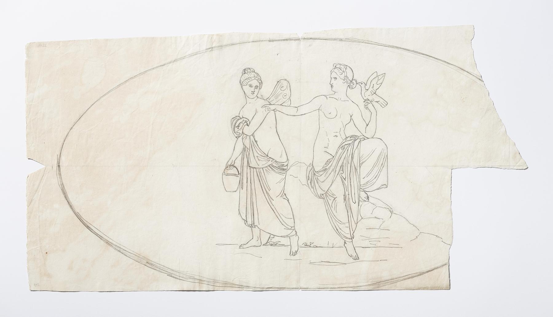 Venus befaler Psyche at hente vand fra Styx, D1648r
