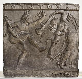 L345 Satyr and dancing meanad