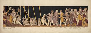N691 Thorvaldsen's Museum. The exterior pictorial frieze, after J. Sonne's cartons, redrawn by F.C. Lund. Photolithographed by the General Staff, 1889