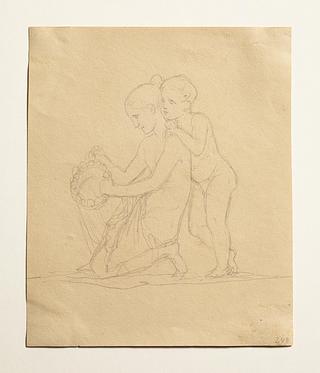 C248 Woman weaving a garland (sketch for the Church of Our Lady?)