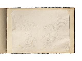 D1827,81 Plant ornaments and Swans