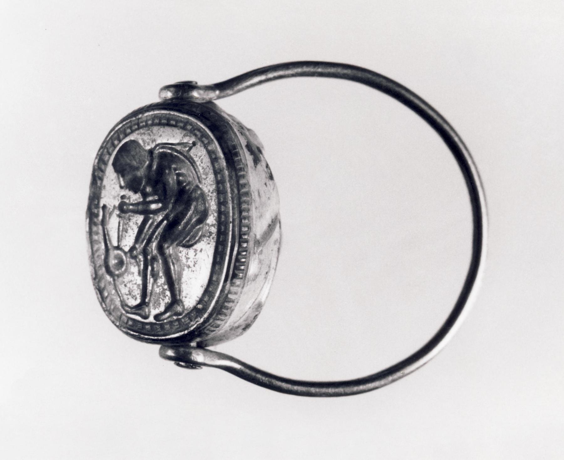 Mand der dræber en slange med sit sværd, I19