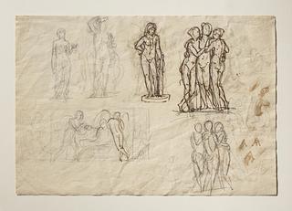 C13r Achilles and Penthesilea. Diomede with the Palladium. Cupid. Omphale. Orion Dying. Warrior Fighting Against an Amazon
