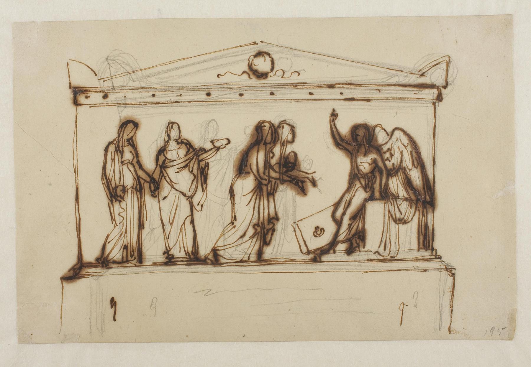 Sarkofag med relieffet Kvinderne (De tre Mariaer) ved graven, C195
