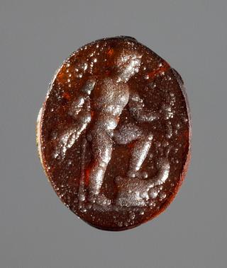 I1118 Man with a ship's prow and spear