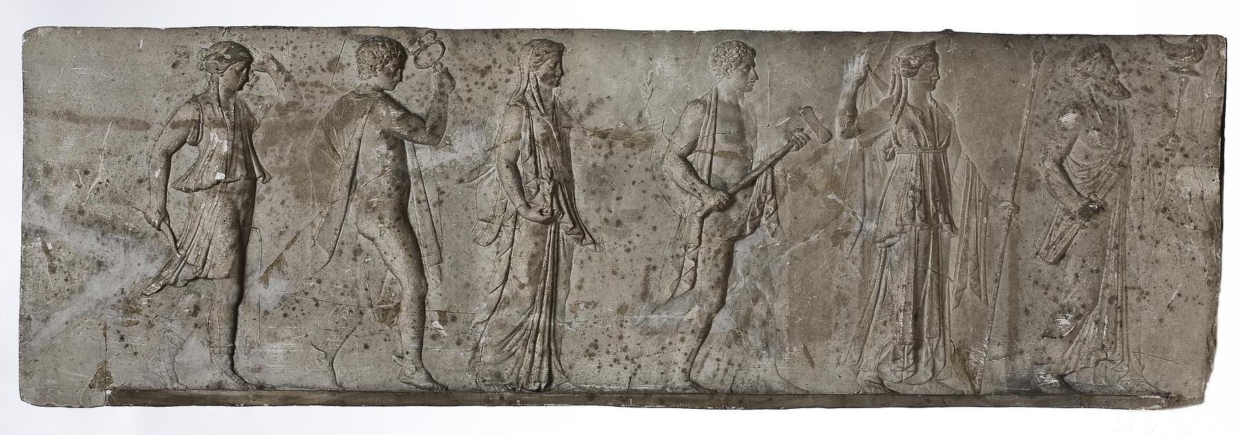 Jupiter, Juno, Vulkan, Venus, Merkur og Diana i procession, L607a