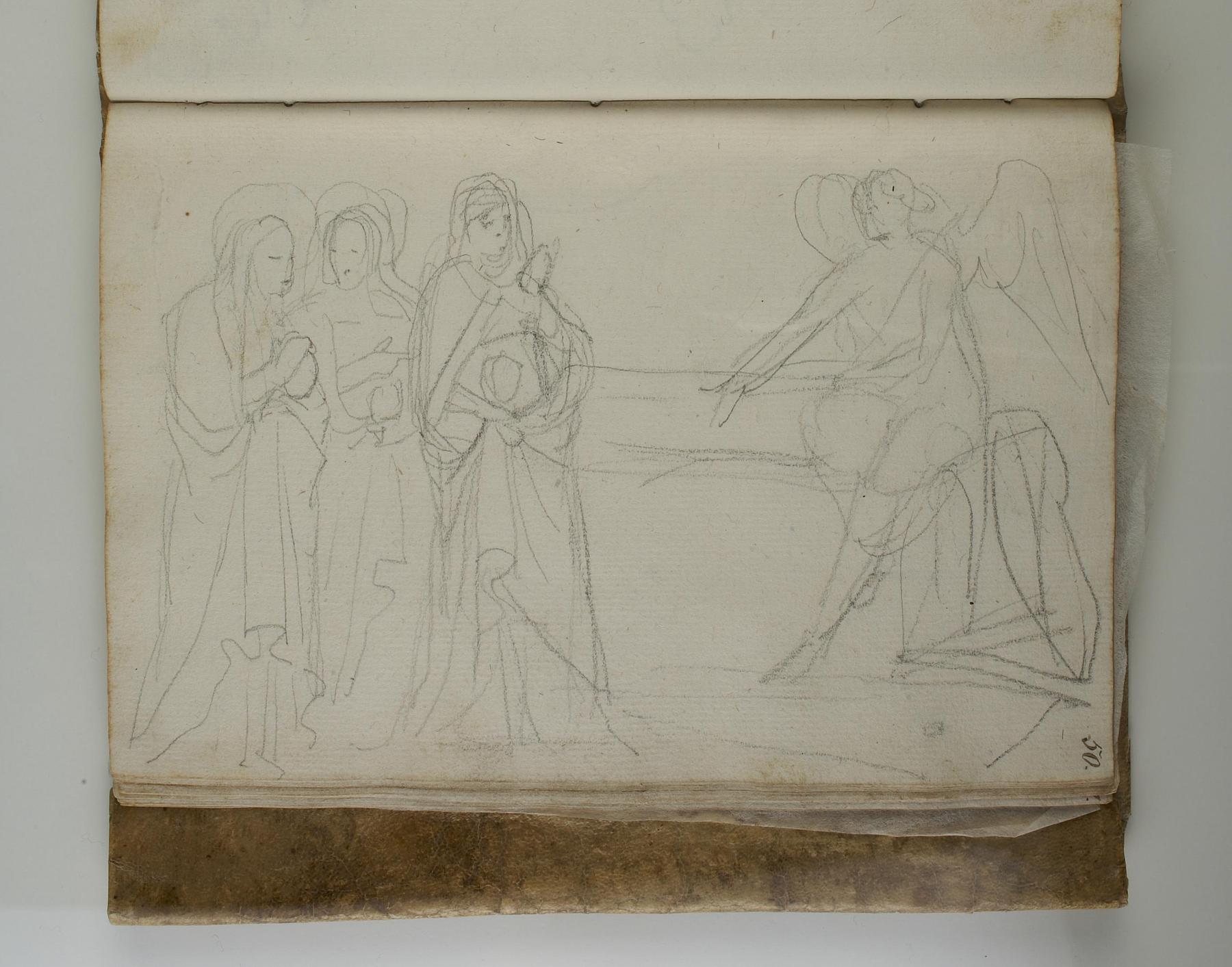 Kvinderne (De tre Mariaer) ved graven, C563,50r