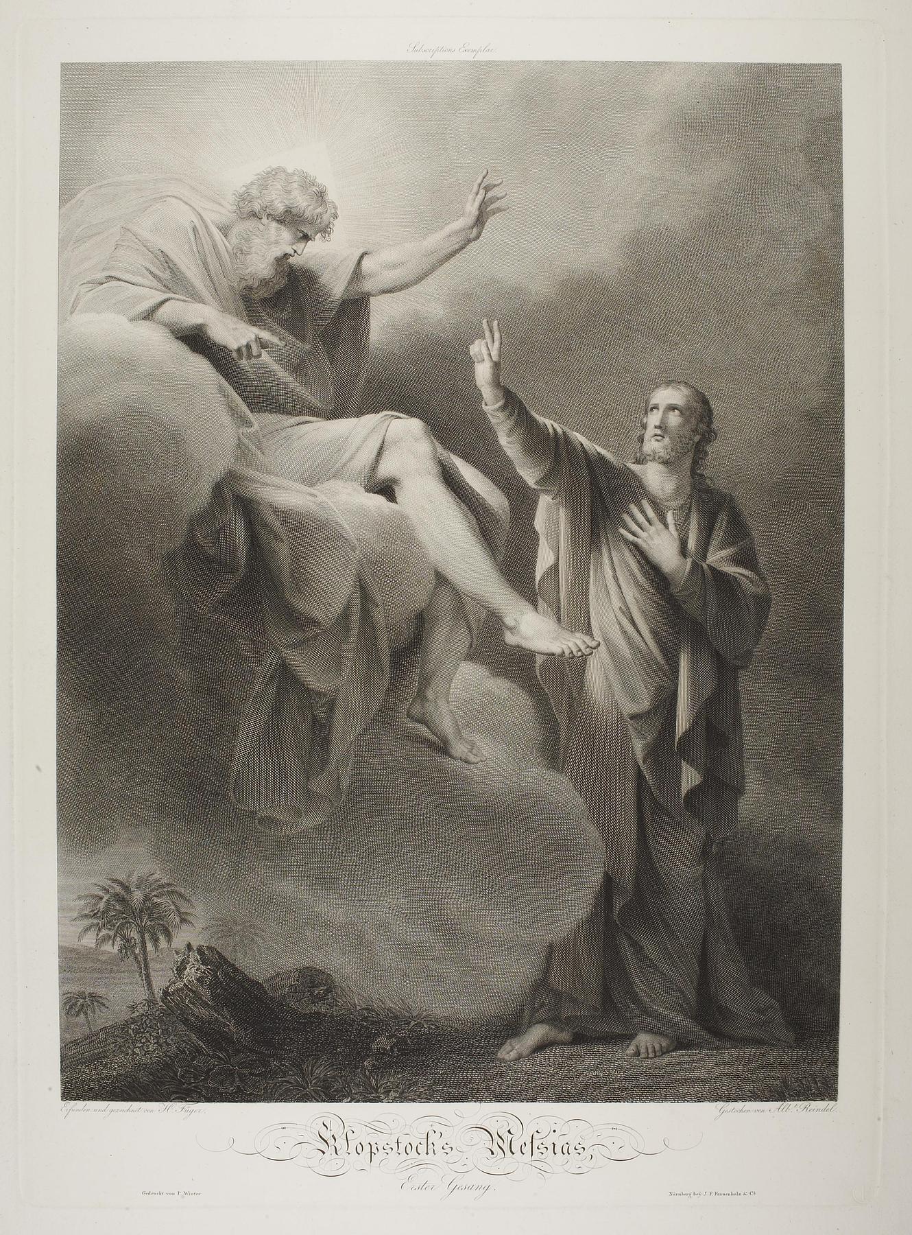 Kristus sværger over for Gud at forløse verden (Klopstock's Messias), E985