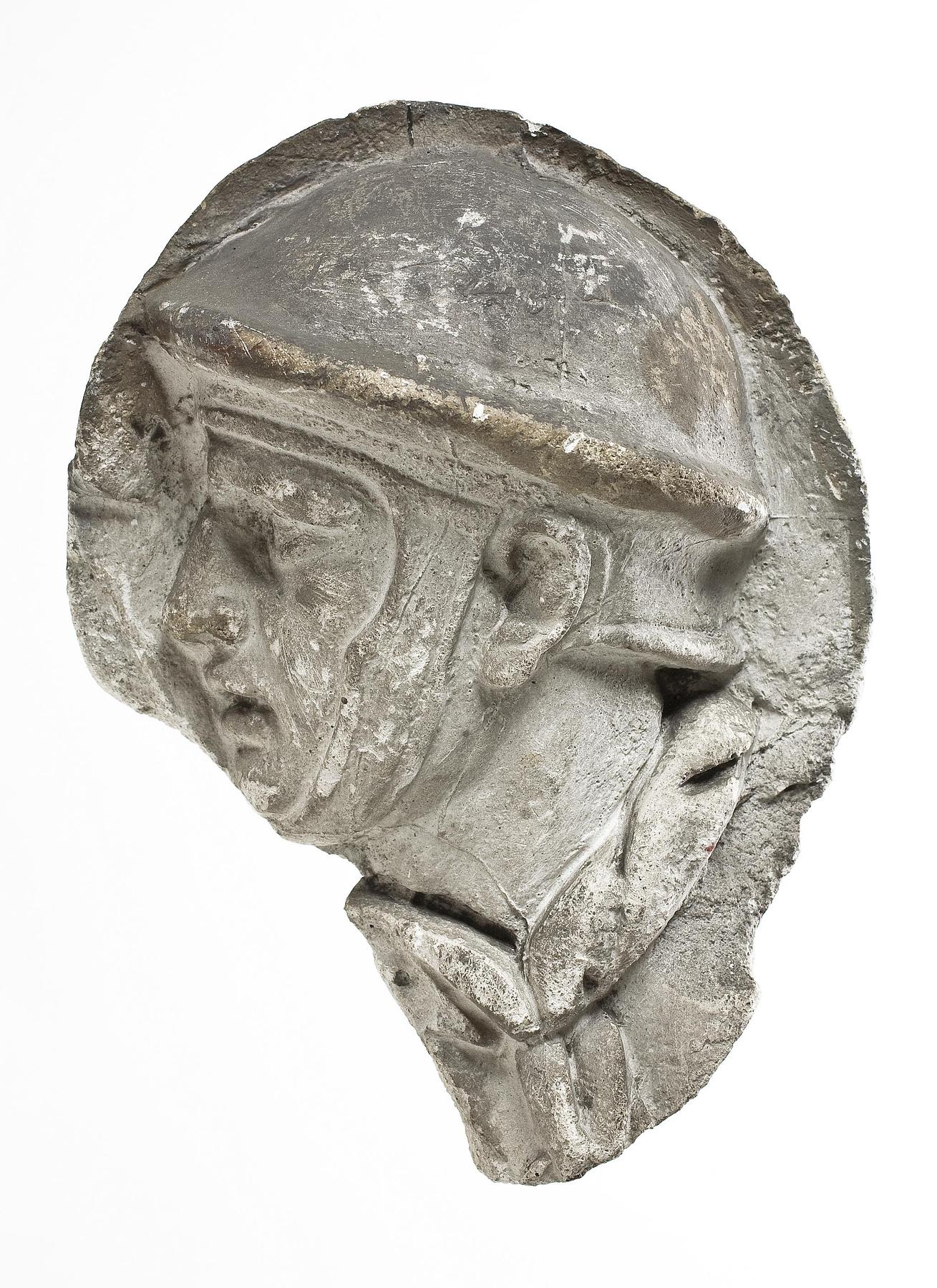 Hoved af romer iklædt hjelm, L326aa