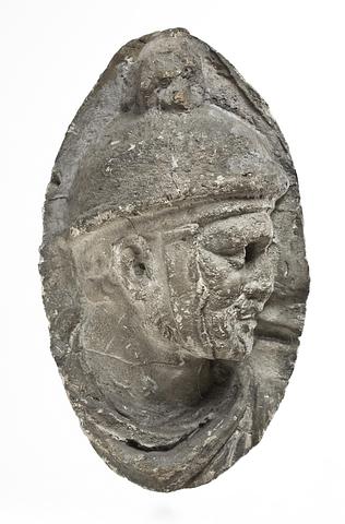 L326c Hoved af romer iklædt hjelm
