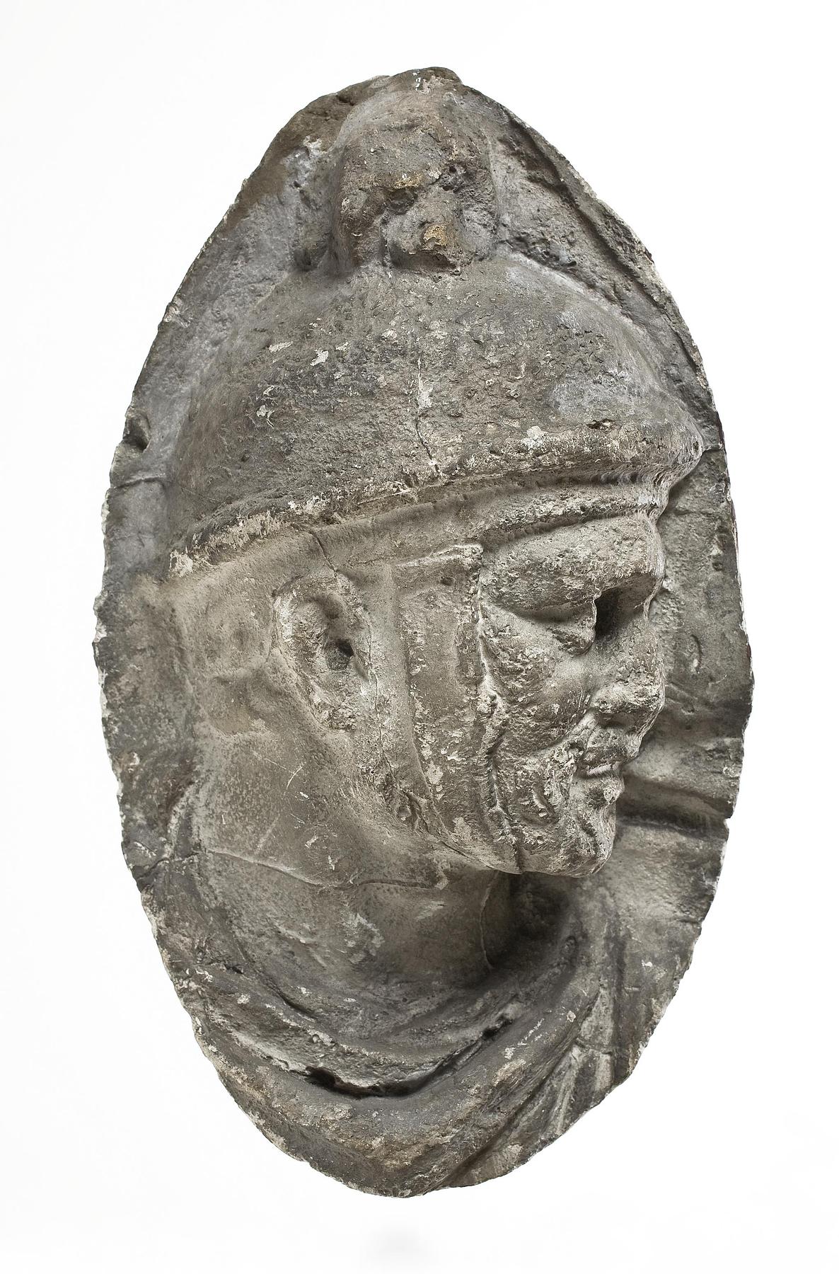 Hoved af romer iklædt hjelm, L326c