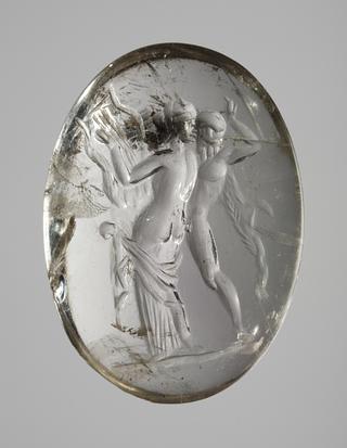 I359 Satyr and lyre-playing maenad