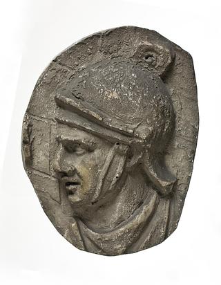 L326æ Hoved af romersk rytter iklædt hjelm