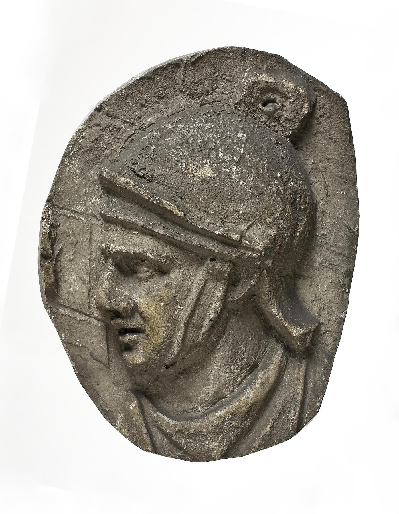 Head of a Roman auxiliary horseman with helmet, L326æ
