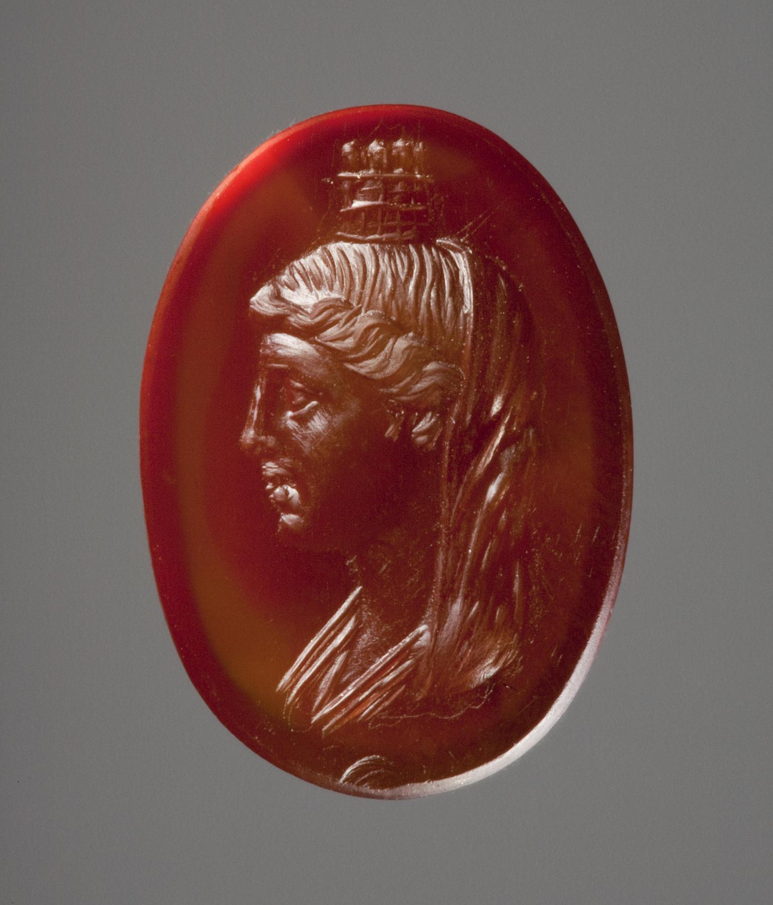 Buste af Kybele (?) med murkrone, I84