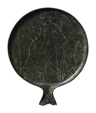 H2150 Mirror with a female winged demon