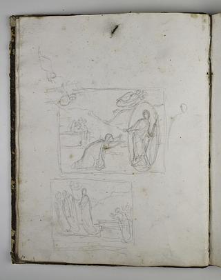 D1587,14 Noli Me Tangere, Kristus og Maria Magdalene. Kvinderne ved graven