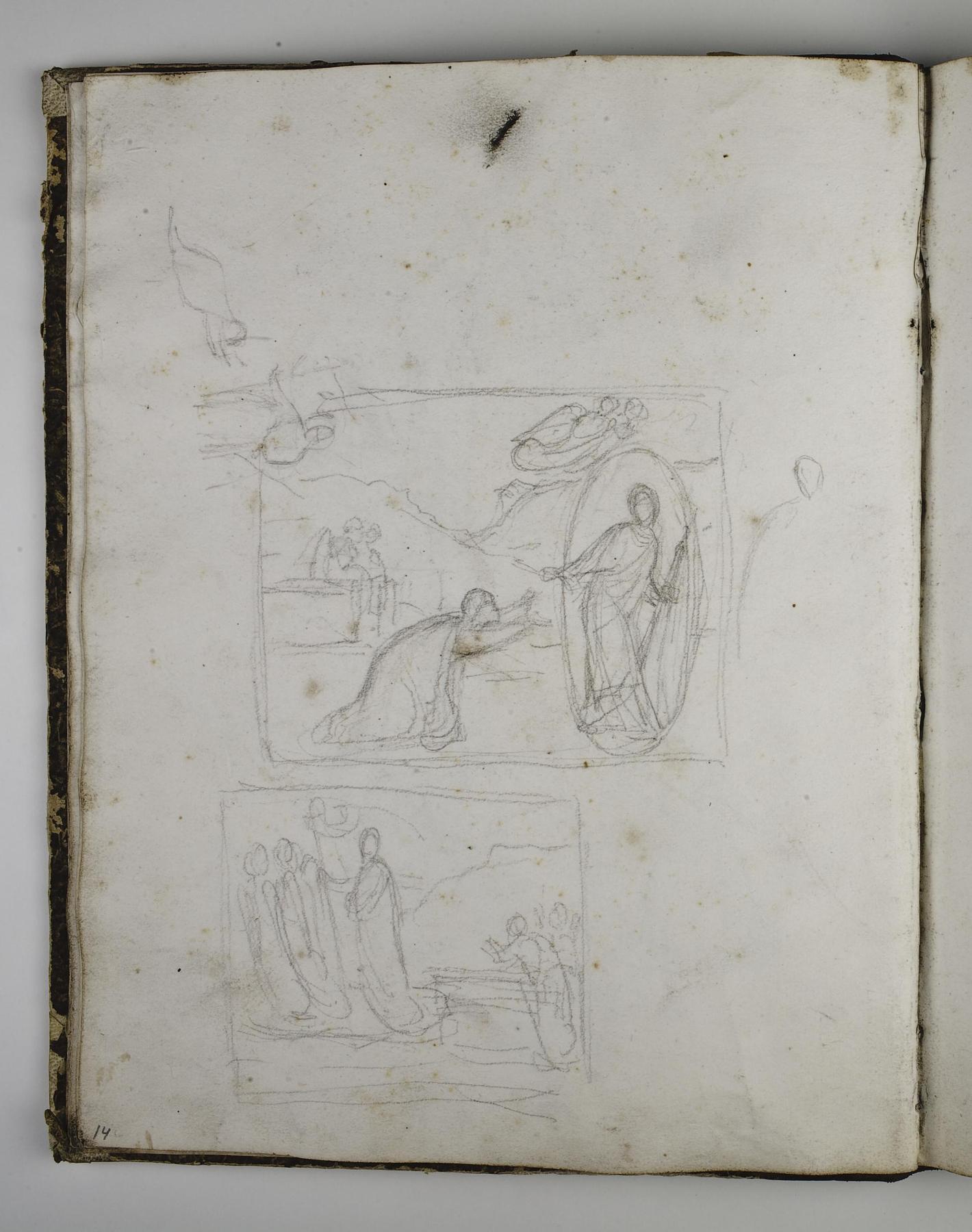 Noli Me Tangere, Kristus og Maria Magdalene. Kvinderne ved graven, D1587,14