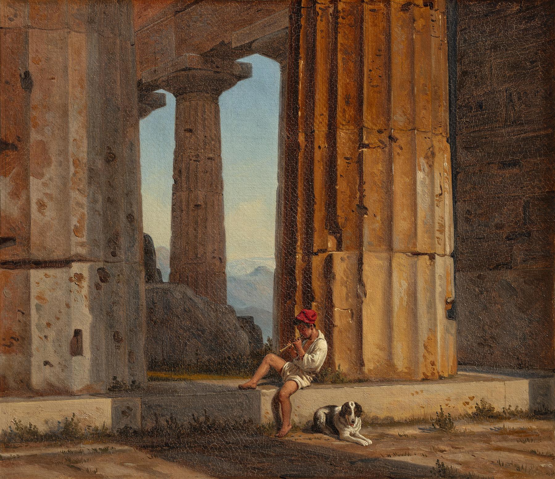 Parti af Poseidon-templet i Pæstum, B220