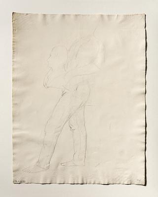 D1721v Arbejdsmand bærer to buster