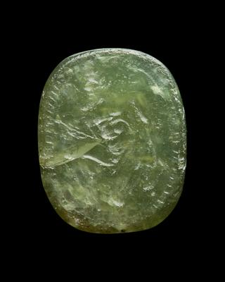 I71 Knælende mand såret af en pil