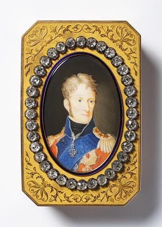 N39 Snuffbox with portrait of Frederik VI