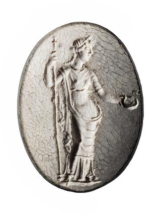 I133 Hera with a libation bowl and scepter