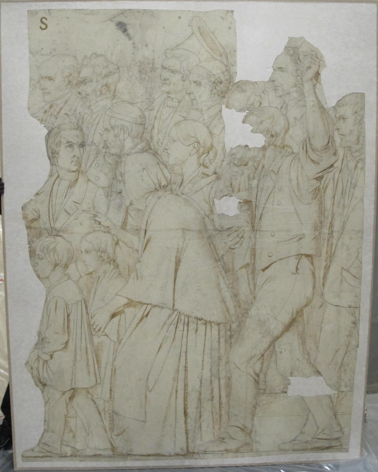 Thorvaldsen's homecoming: G. F. Hetsch, H. N. Clausen, J. L. Lund, H. V. Bissen, C. W. Eckersberg, N. L. A. Høyen og J. P. Møller, N984