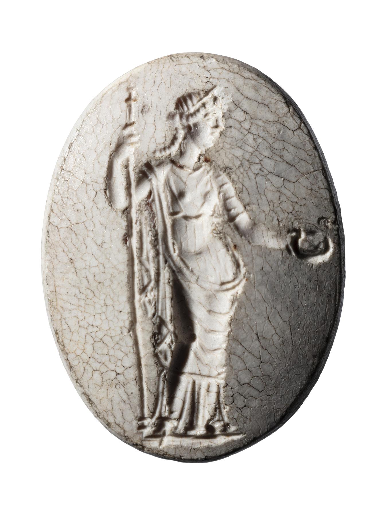 Hera with a libation bowl and scepter, I133