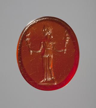 I213 Demeter with two torches