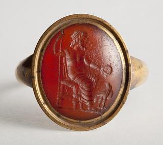 I90 Zeus seated with a scepter and an eagle