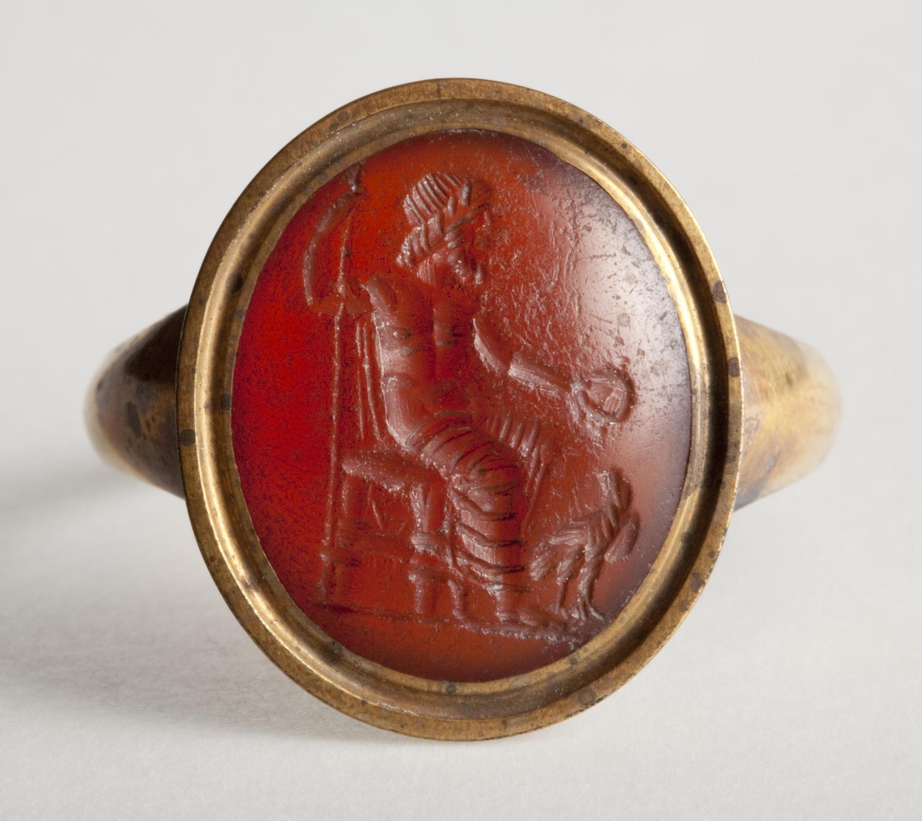 Zeus siddende med scepter og ørn, I90