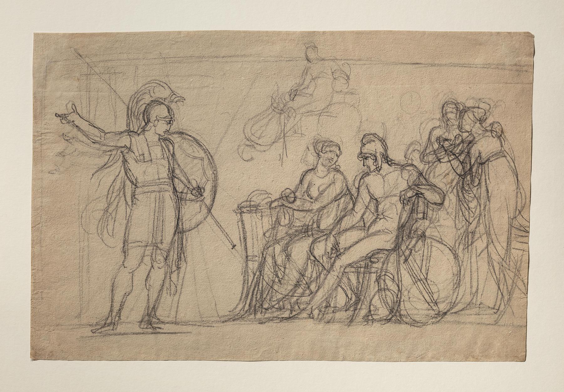 Hector with Paris and Helen, C84r
